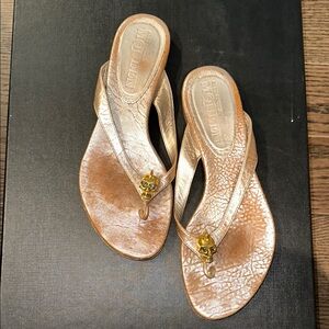 Alexander McQueen Silver/Copper Women's Sandals Neutral color.